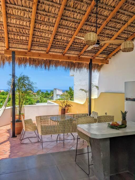 Apartamento Penthouse -sky At Mikasa- Fast Wifi, King Bed, Ac & Pool Puerto Escondido (Oaxaca)