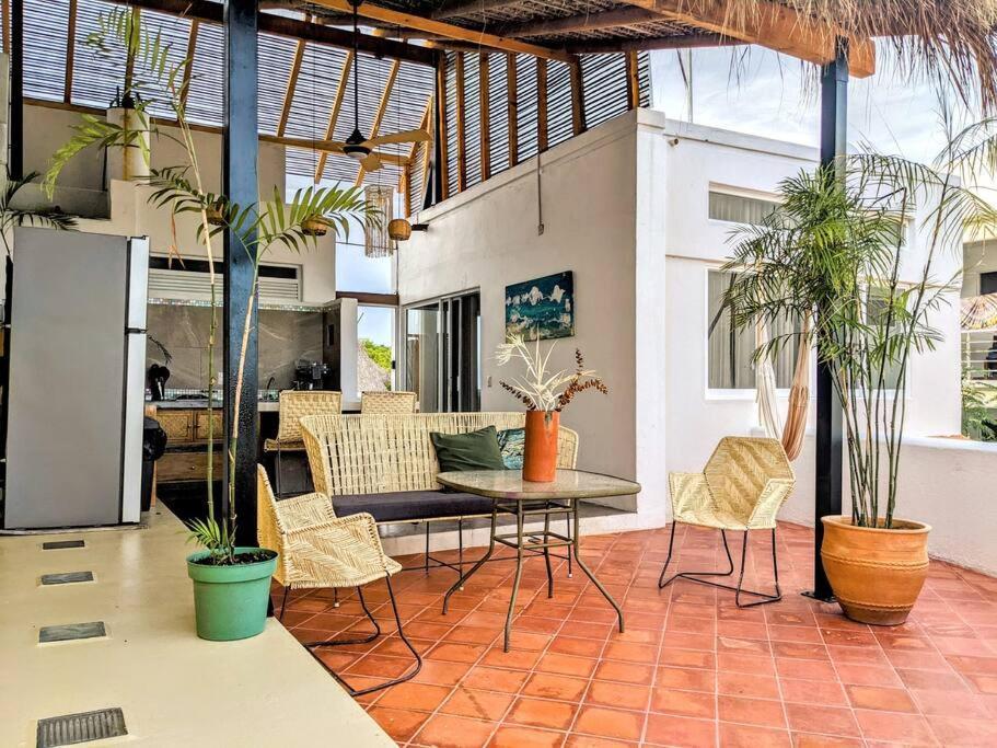 Penthouse -sky At Mikasa- Fast Wifi, King Bed, Ac & Pool Apartamento Puerto Escondido (Oaxaca)
