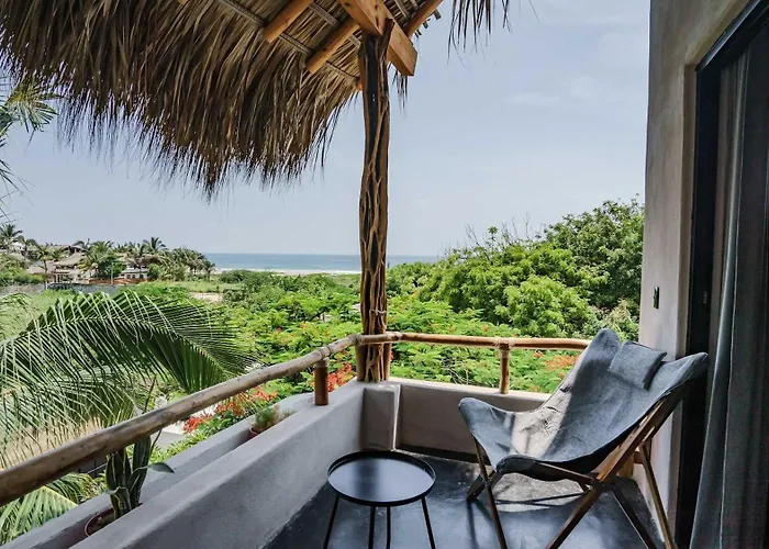 Casa Leah - Full Ocean View Apartment- Zicatela - Ac In Bedroom - Steps To Beach - Steps To La Punta