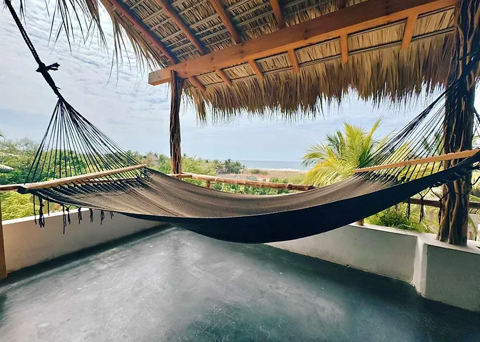 Casa Leah Puerto Escondido- Full Ocean View - Zicatela Boutique Apartment With 2 Bedrooms- Near La Punta-Ac In Bedrooms -15