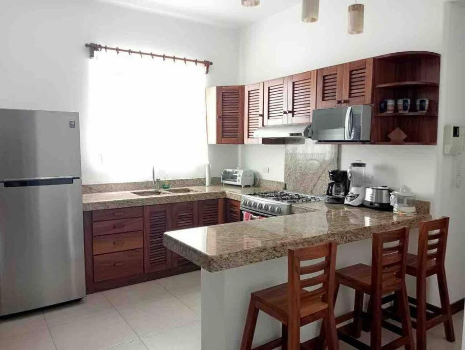 Tortugas - With Ac And Great Pool At 5 Min From Carrizalillo And Benito Juarez Bulevard Apartment *