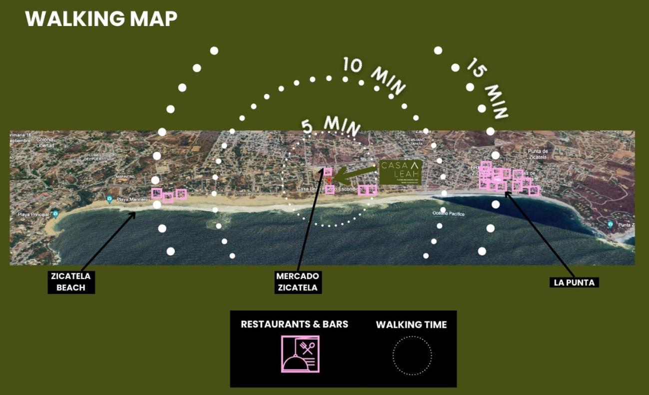 Casa Leah Puerto Escondido - Premium Seaside Getaway In Zicatela Luxury Boutique - With 2 Outdoor Pools - Steps To The And La Punta - 2 Apartamento