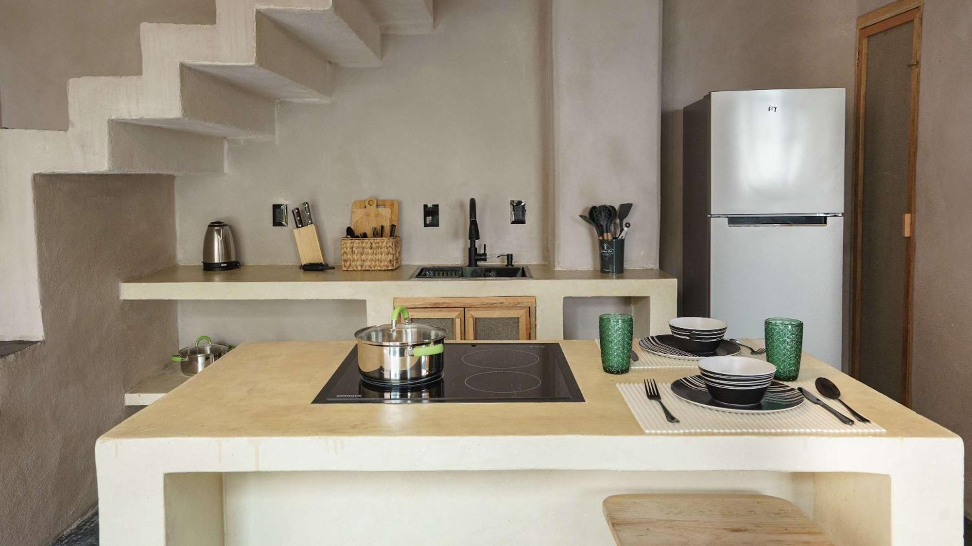 Apartamento Casa Leah In Zicatela - Luxury Boutique - With Private Plunge Pool - Steps From The And La Punta - Ac In Bedroom - 8 *